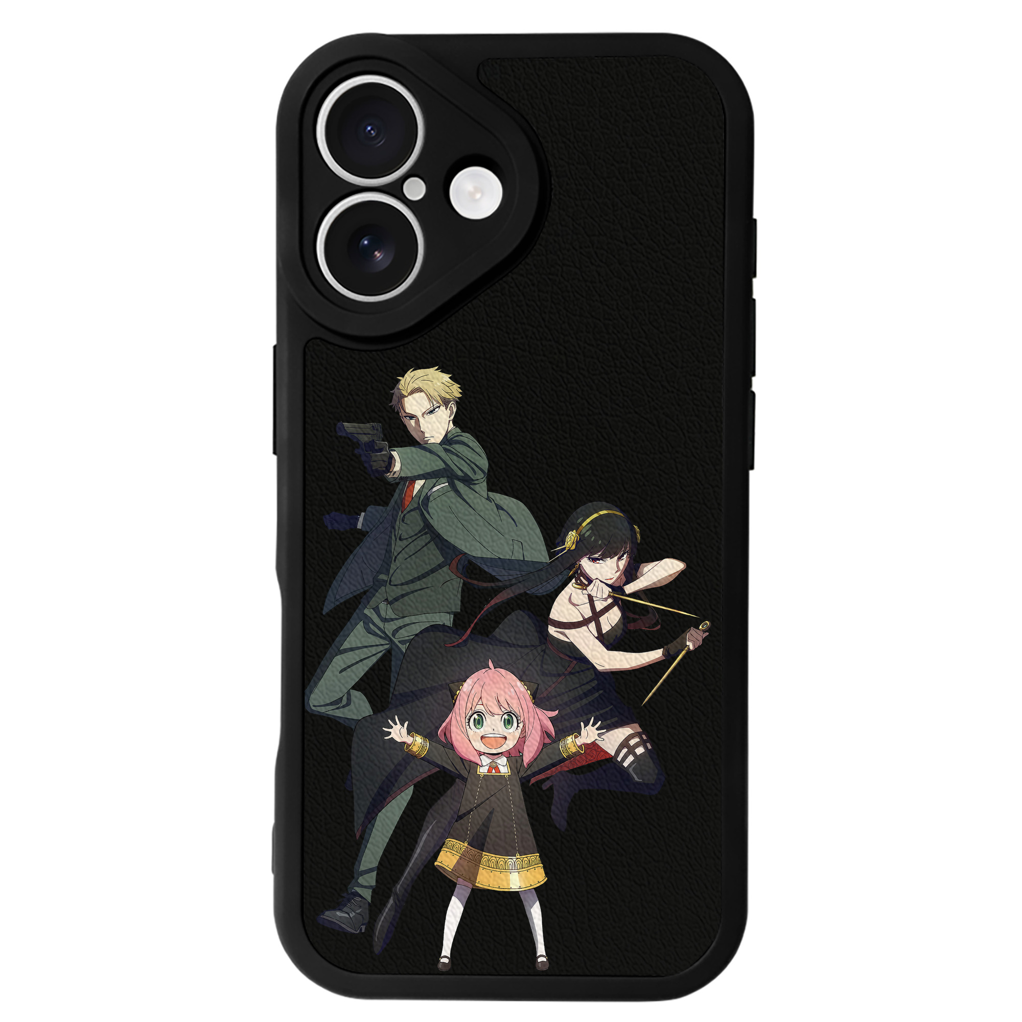 （画像用） SPY×FAMILY间谍家家酒 【iPhone 16シリーズ対応】シリコンスマホケース（レザー調） 材質：シリコン